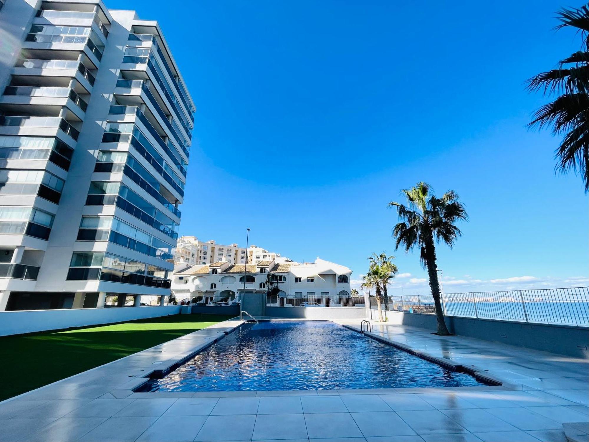 Apartamento En Primera Linea Con Vistas A La Playa Ensenada Del Esparto Del Residencial Vina Del Mar Leilighet La Manga del Mar Menor Eksteriør bilde